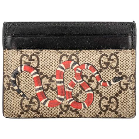 gucci wallet card holder|gucci snake credit card holder.